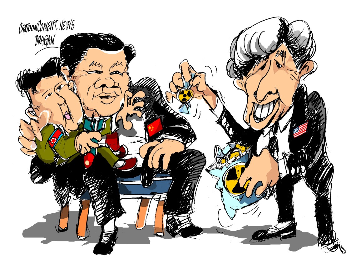 Kim Jong-un-Xi Jinping-John Kerry-"fase crítica"