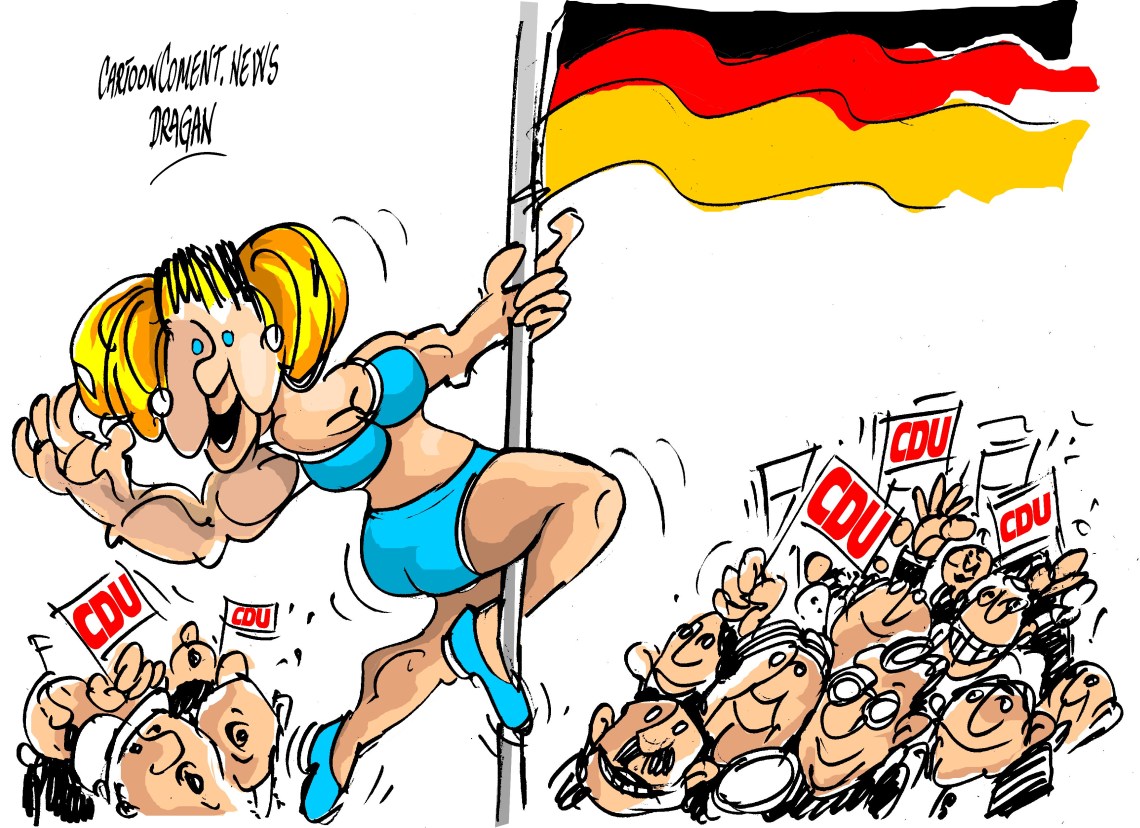 Angela Merkel-"barra de baile"
