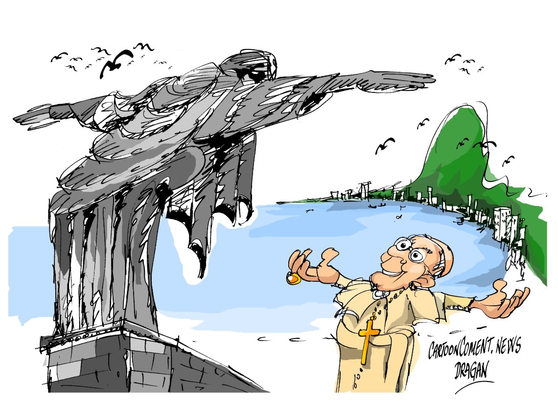 El papa Francisco en  Río de Janeiro