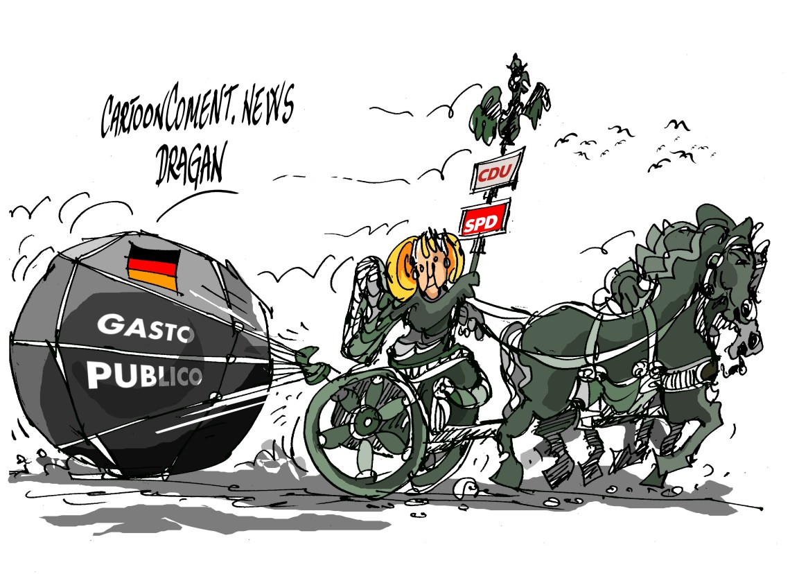  Angela Merkel-"gasto público"