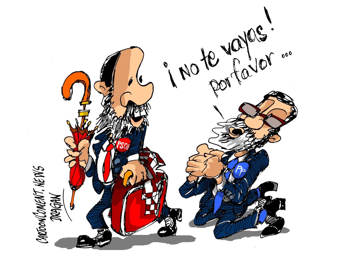 Alfredo Pérez Rubalcaba-Mariano Rajoy-"adversario-amigo"