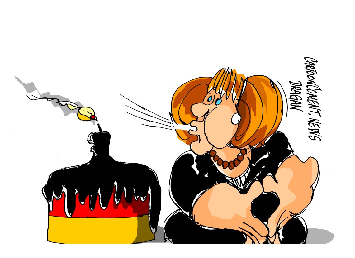 Angela Merkel-"cumpleaños"