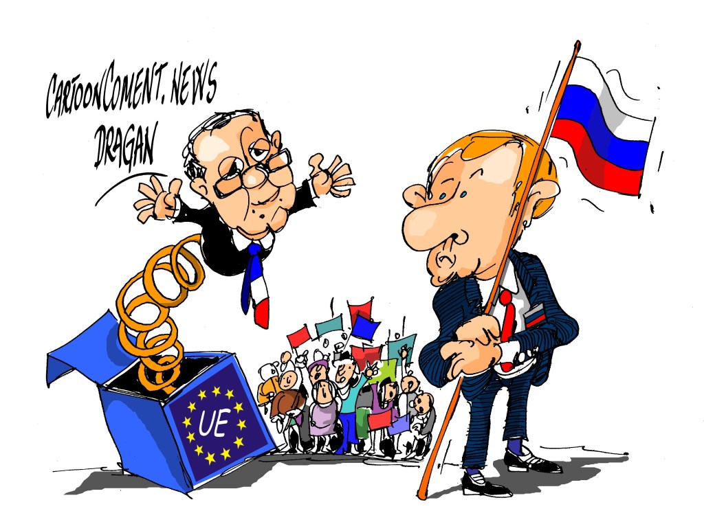 François Hollande- Vladímir Putin-"sorpresa"