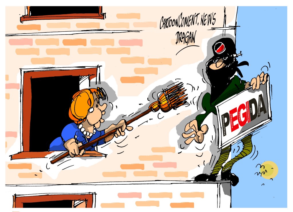 Angela Merkel-"Pegida"