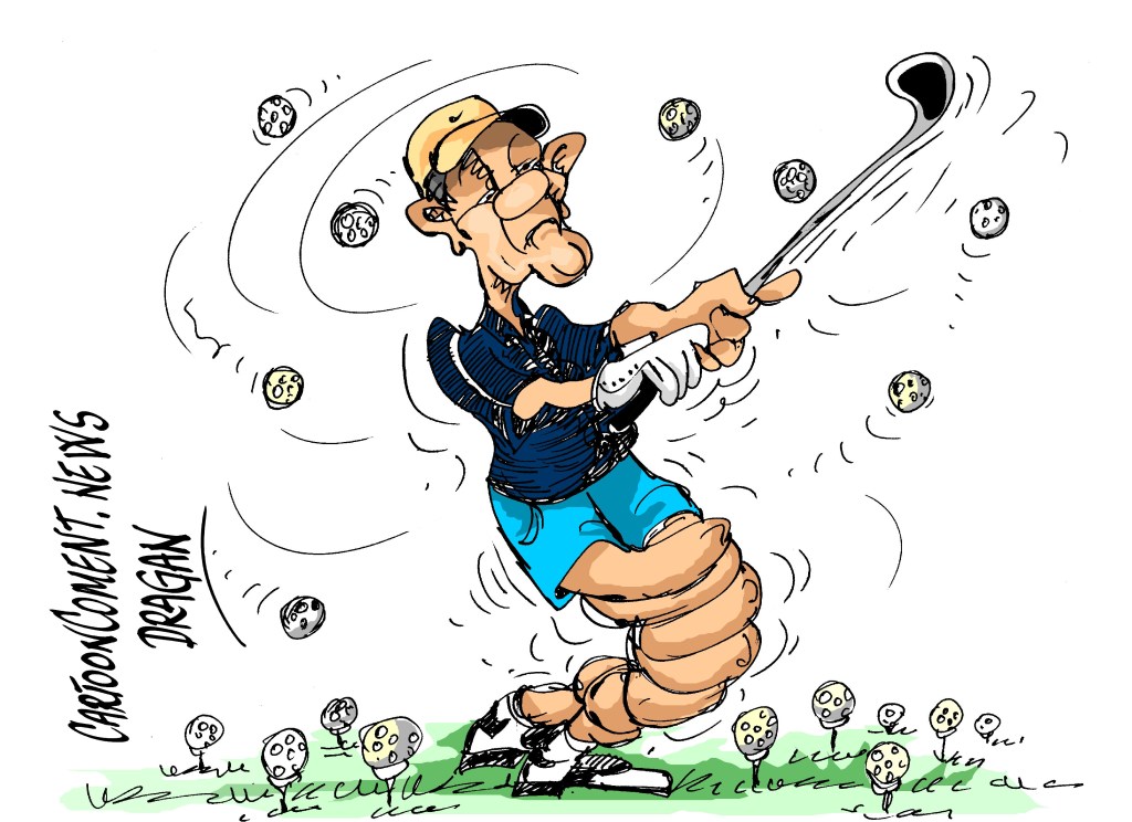 Barack Obama-"Mucho golf"