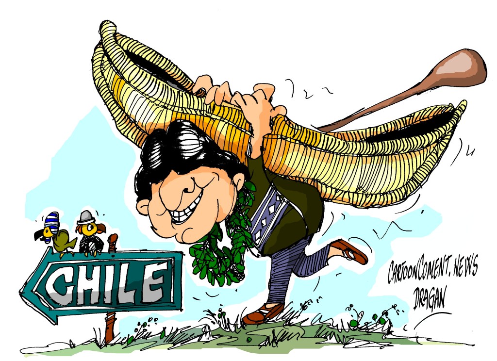 Evo Morales-"océano Pacífico"