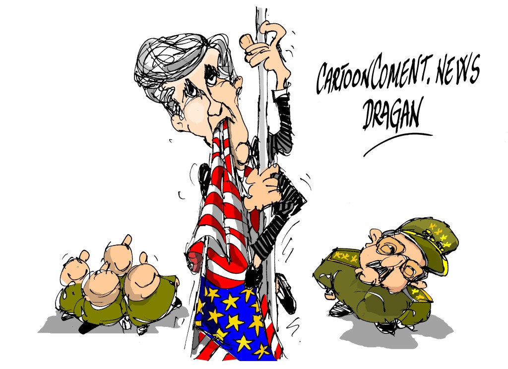 John Kerry-" izando la bandera"