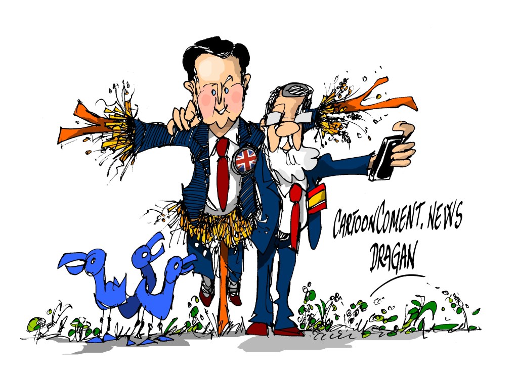 David Cameron-Mariano Rajoy-"espantapajaro"